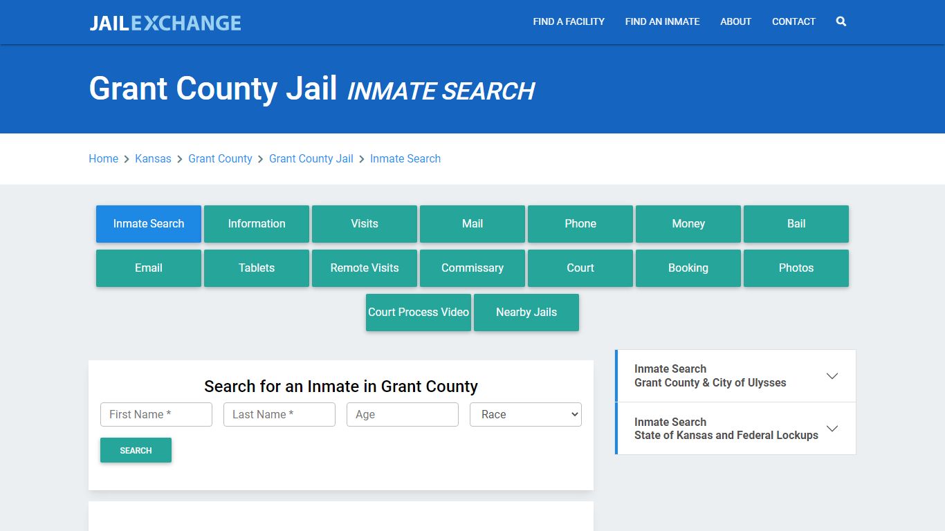 Grant County Jail, KS Inmate Search: Roster & Mugshots - Jail Exchange